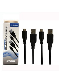 Cable De Recharge Micro USB De 10 Pieds Pour Manette PS4 / Xbox One Par KMD - Paquet De 2